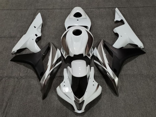 Carenados Moto Honda CBR600RR 2007-2008 - Blanco Negro Mate Fábrica