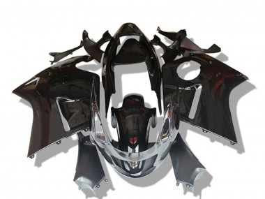 Carenados Moto Honda CBR1100XX Blackbird 1996-2007 - Negro Brillante Gris Fábrica
