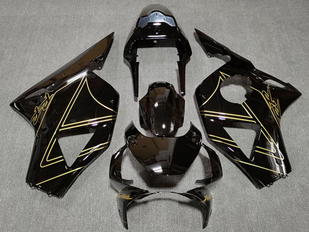 Carenados Moto Honda CBR954RR 2002-2003 - Negro Brillante Oro Fábrica