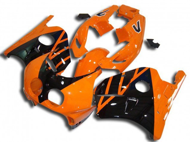 Carenados Moto Honda CBR250RR 1990-1998 - Naranja Negro Brillante Fábrica