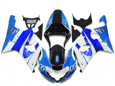 Carenados Moto Suzuki GSXR 1000 2000-2002 - Azul Blanco Negro 05 Fábrica