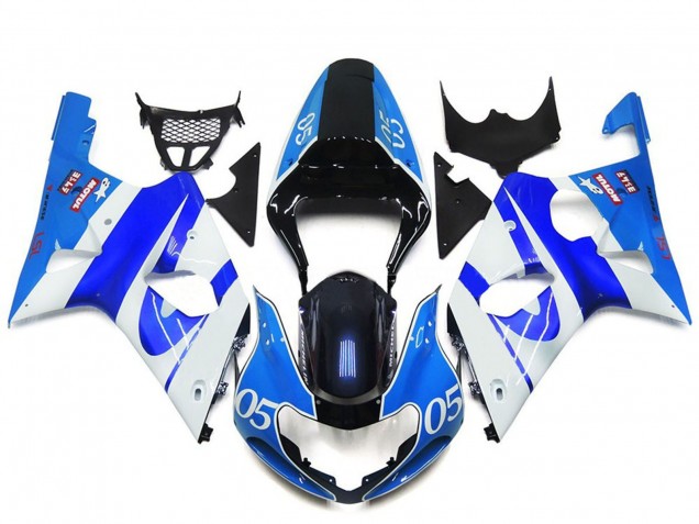 Carenados Moto Suzuki GSXR 1000 2000-2002 - Azul Blanco Negro 05 Fábrica