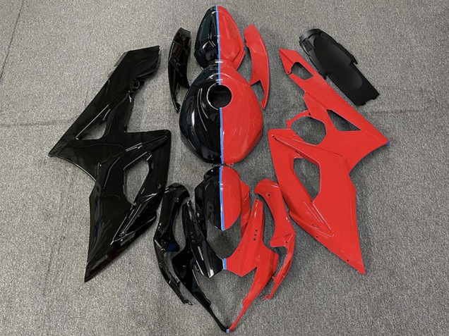 Carenados Moto Suzuki GSXR 1000 2005-2006 - Negro Brillante Rojo Fábrica