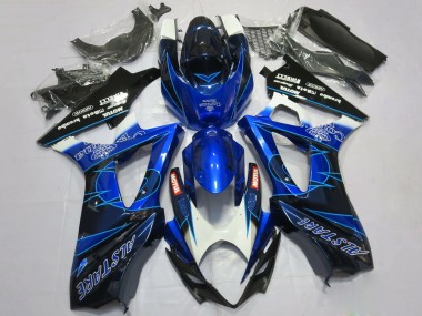 Carenados Moto Suzuki GSXR 1000 2007-2008 - Azul Negro Corona Fábrica