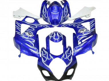 Carenados Moto Suzuki GSXR 1000 2007-2008 - Azul Blanco Llama Fábrica