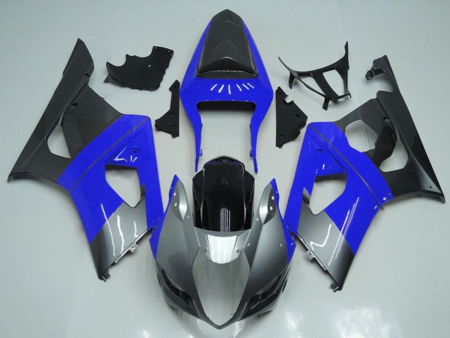 Carenados Moto Suzuki GSXR 1000 2003-2004 - Azul Plata Negro Fábrica