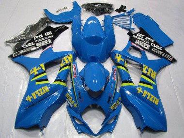 Carenado Moto Suzuki GSXR 1000 2007-2008 - Azul Oro Negro Rizla Fábrica