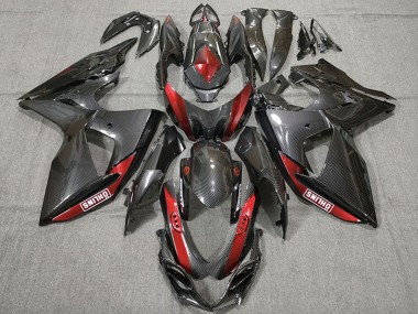 Carenados Moto Suzuki GSXR 1000 2009-2016 - FibraCarbono Rojo Fábrica