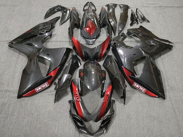 Carenados Moto Suzuki GSXR 1000 2009-2016 - FibraCarbono Rojo Fábrica