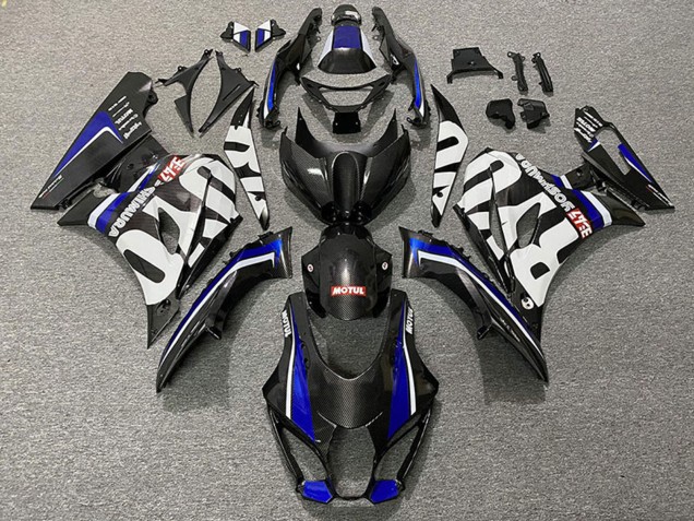 Carenados Moto Suzuki GSXR 1000 2017-2024 - FibraCarbono Estilo Azul Fábrica