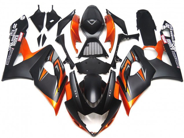 Carenados Moto Suzuki GSXR 1000 2005-2006 - Naranja Negro Fábrica