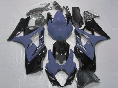 Carenados Moto Suzuki GSXR 1000 2007-2008 - Azul Oscuro Negro Brillante Fábrica