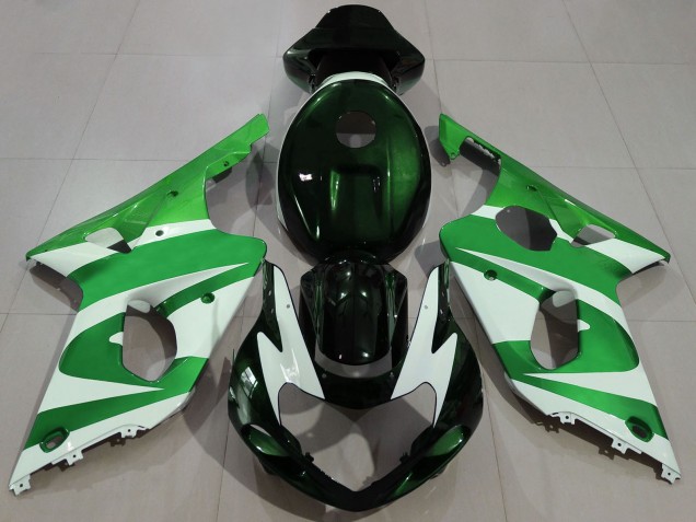 Carenados Moto Suzuki GSXR 1000 2000-2002 - Verde Blanco Negro Fábrica