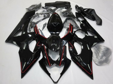 Carenados Moto Suzuki GSXR 1000 2005-2006 - Negro Brillante Rojo Fábrica