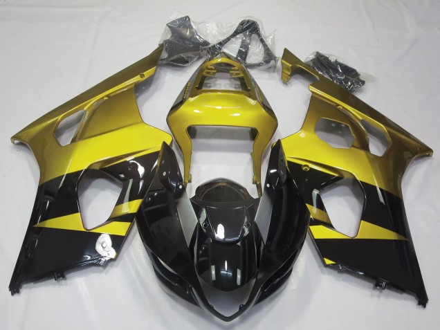 Carenados Moto Suzuki GSXR 1000 2003-2004 - Amarillo Negro Brillante Fábrica