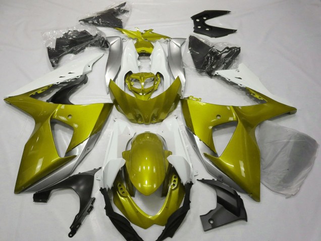 Carenados Moto Suzuki GSXR 1000 2009-2016 - Blanco Amarillo Fábrica