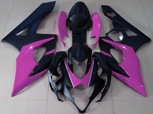 Carenados Moto Suzuki GSXR 1000 2005-2006 - Negro Mate Rosa Fábrica