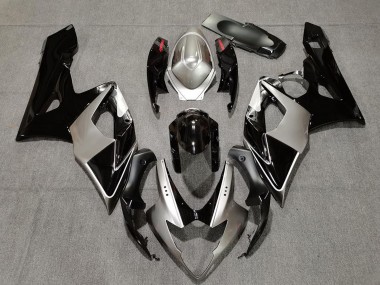Carenados Moto Suzuki GSXR 1000 2005-2006 - Plata Negro Rojo Fábrica