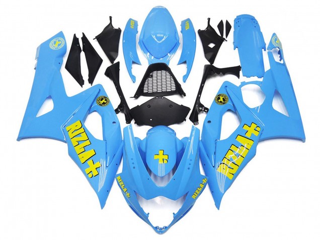 Carenados Moto Suzuki GSXR 1000 2005-2006 - Azul Amarillo Rizla Fábrica
