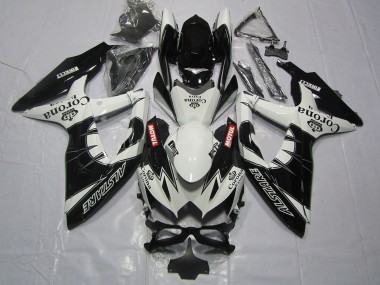 Carenado Moto Suzuki GSXR 600 / GSXR 750 2008-2010 - Blanco Negro Alstare Corona Motul Fábrica