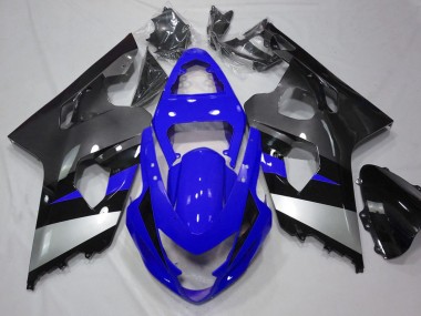 Carenados Moto Suzuki GSXR 600 / GSXR 750 2004-2005 - Azul Plata Gris Negro Fábrica