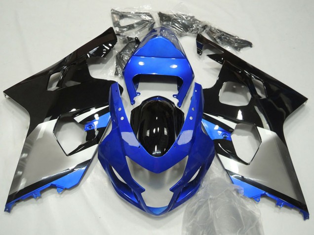 Carenados Moto Suzuki GSXR 600 / GSXR 750 2004-2005 - Azul Plata Negro Fábrica