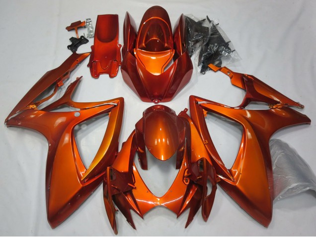 Carenados Moto Suzuki GSXR 600 / GSXR 750 2006-2007 - Burnt Naranja Fábrica