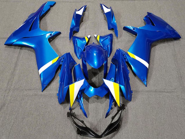 Carenados Moto Suzuki GSXR 600 / GSXR 750 2011-2024 - Azul Blanco Amarillo Fábrica