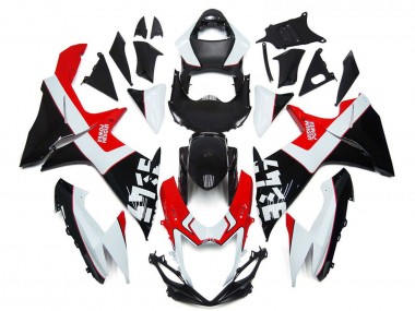 Carenados Moto Suzuki GSXR 600 / GSXR 750 2011-2024 - Blanco Rojo Negro Brillante Fábrica