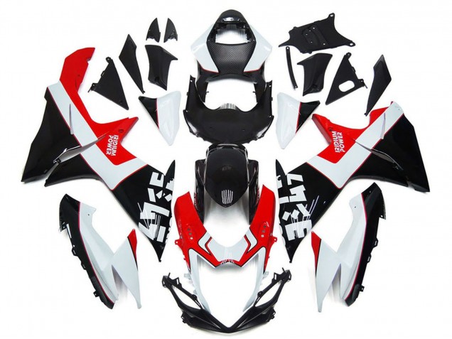 Carenados Moto Suzuki GSXR 600 / GSXR 750 2011-2024 - Blanco Rojo Negro Brillante Fábrica