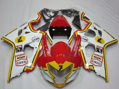 Carenados Moto Suzuki GSXR 600 / GSXR 750 2004-2005 - Blanco Rojo Amarillo Fábrica