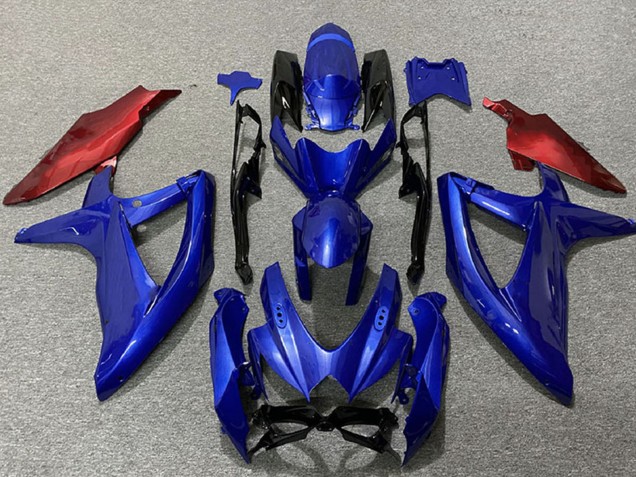 Carenados Moto Suzuki GSXR 600 / GSXR 750 2008-2010 - Azul Rojo Fábrica