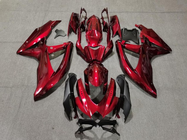 Carenados Moto Suzuki GSXR 600 / GSXR 750 2008-2010 - Rojo Caramelo Negro Fábrica