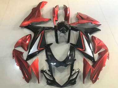 Carenados Moto Suzuki GSXR 600 / GSXR 750 2011-2024 - Naranja Plata Negro Brillante Fábrica