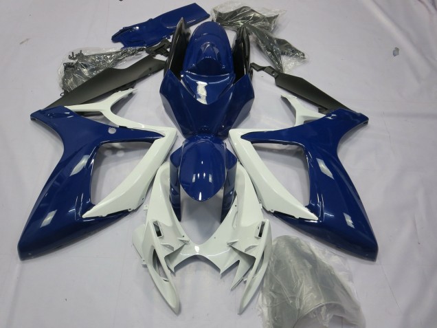 Carenados Moto Suzuki GSXR 600 / GSXR 750 2006-2007 - Azul Blanco Negro Fábrica