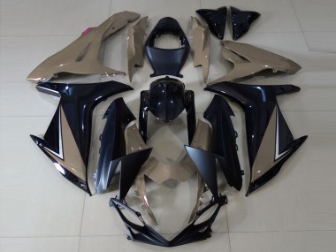 Carenados Moto Suzuki GSXR 600 / GSXR 750 2011-2024 - Gris Negro Brillante Negro Mate Fábrica
