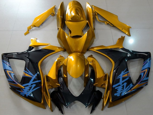 Carenados Moto Suzuki GSXR 600 / GSXR 750 2006-2007 - Oro Negro Azul Fábrica