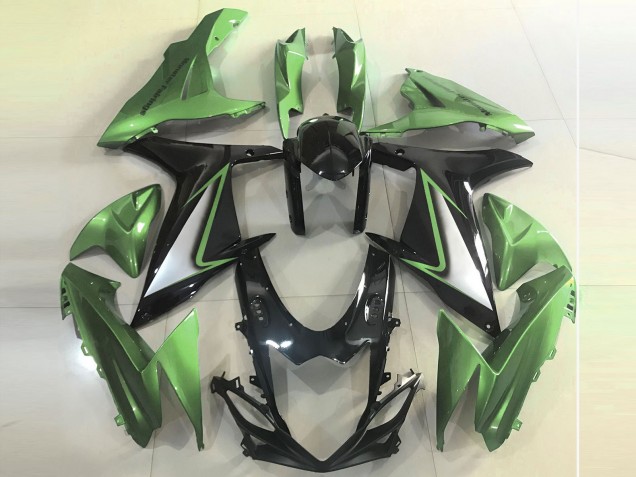 Carenados Moto Suzuki GSXR 600 / GSXR 750 2011-2024 - Verde Negro Brillante Fábrica