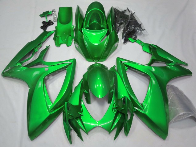 Carenados Moto Suzuki GSXR 600 / GSXR 750 2006-2007 - Verde Brillante Plain Fábrica