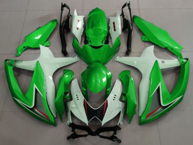 Carenados Moto Suzuki GSXR 600 / GSXR 750 2008-2010 - Blanco Verde Negro Rojo Fábrica