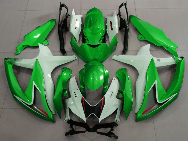 Carenados Moto Suzuki GSXR 600 / GSXR 750 2008-2010 - Blanco Verde Negro Rojo Fábrica