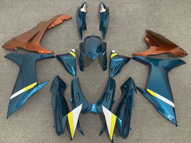 Carenados Moto Suzuki GSXR 600 / GSXR 750 2011-2024 - Azul Claro Naranja Blanco Amarillo Fábrica