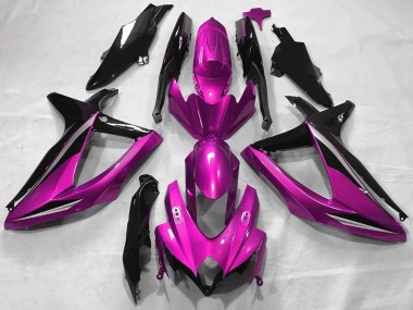 Carenados Moto Suzuki GSXR 600 / GSXR 750 2008-2010 - Rosa Negro Brillante Fábrica