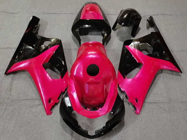 Carenados Moto Suzuki GSXR 600 / GSXR 750 2001-2003 - Rosa Negro Brillante Fábrica
