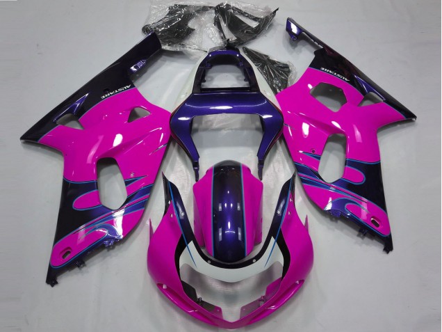 Carenados Moto Suzuki GSXR 600 / GSXR 750 2001-2003 - Rosa Azul Brillante Fábrica
