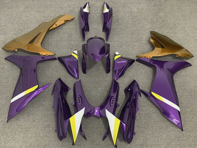 Carenados Moto Suzuki GSXR 600 / GSXR 750 2011-2024 - Púrpura Oro Blanco Amarillo Fábrica