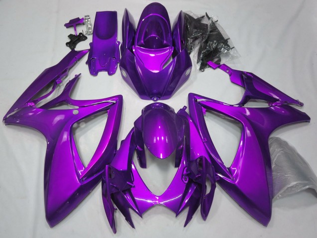 Carenados Moto Suzuki GSXR 600 / GSXR 750 2006-2007 - Plain Púrpura Brillante Fábrica