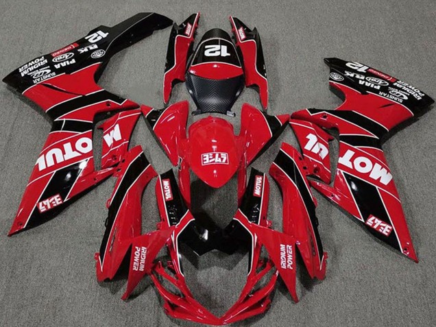 Carenados Moto Suzuki GSXR 600 / GSXR 750 2011-2024 - Rojo Negro Motul Fábrica