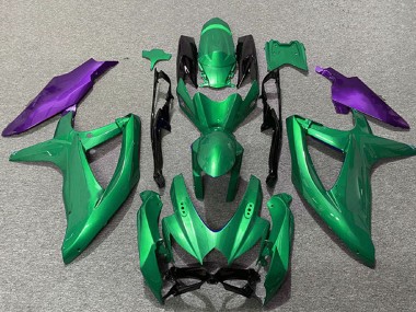 Carenados Moto Suzuki GSXR 600 / GSXR 750 2008-2010 - Verde Púrpura Fábrica