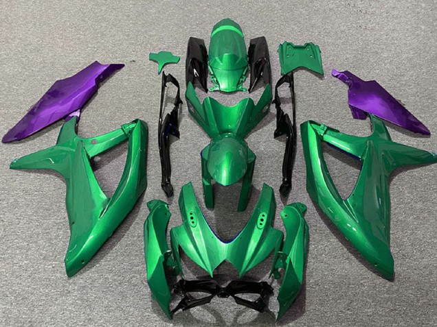 Carenados Moto Suzuki GSXR 600 / GSXR 750 2008-2010 - Verde Púrpura Fábrica